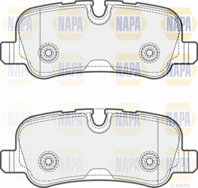 NAPA NBP1591 - Тормозные колодки, дисковые, комплект autospares.lv