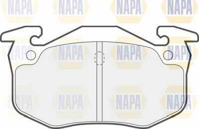 NAPA NBP1558 - Тормозные колодки, дисковые, комплект autospares.lv
