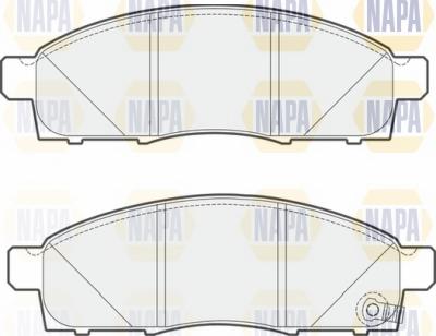 NAPA NBP1552 - Тормозные колодки, дисковые, комплект autospares.lv