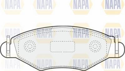 NAPA NBP1560 - Тормозные колодки, дисковые, комплект autospares.lv