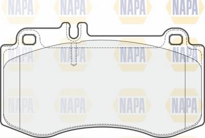 NAPA NBP1507 - Тормозные колодки, дисковые, комплект autospares.lv