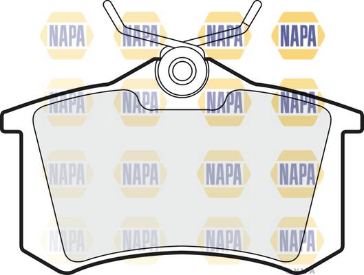 NAPA NBP1510 - Тормозные колодки, дисковые, комплект autospares.lv