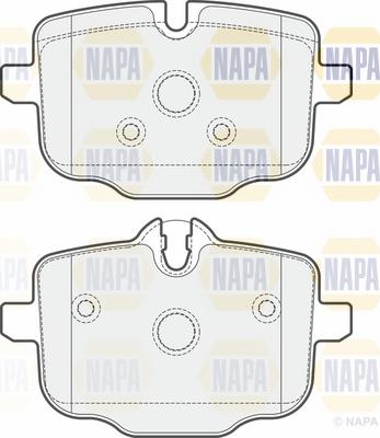 NAPA NBP1517 - Тормозные колодки, дисковые, комплект autospares.lv