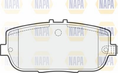 NAPA NBP1581 - Тормозные колодки, дисковые, комплект autospares.lv