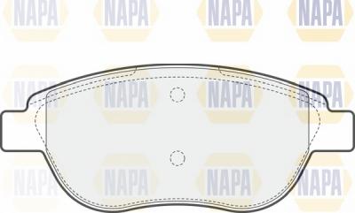 NAPA NBP1583 - Тормозные колодки, дисковые, комплект autospares.lv