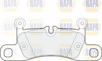 NAPA NBP1537 - Тормозные колодки, дисковые, комплект autospares.lv