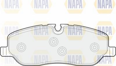 NAPA NBP1570 - Тормозные колодки, дисковые, комплект autospares.lv