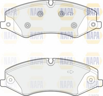 NAPA NBP1691 - Тормозные колодки, дисковые, комплект autospares.lv