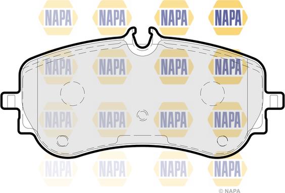 NAPA NBP1648 - Тормозные колодки, дисковые, комплект autospares.lv