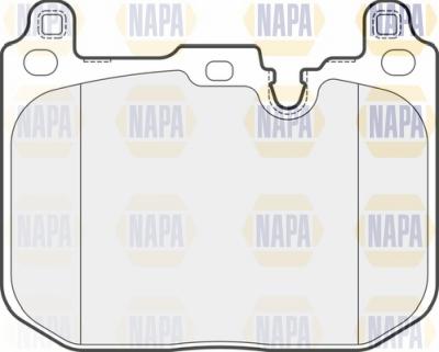 NAPA NBP1667 - Тормозные колодки, дисковые, комплект autospares.lv