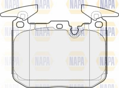 NAPA NBP1608 - Тормозные колодки, дисковые, комплект autospares.lv