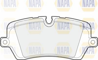 NAPA NBP1614 - Тормозные колодки, дисковые, комплект autospares.lv