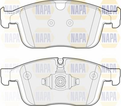 NAPA NBP1637 - Тормозные колодки, дисковые, комплект autospares.lv