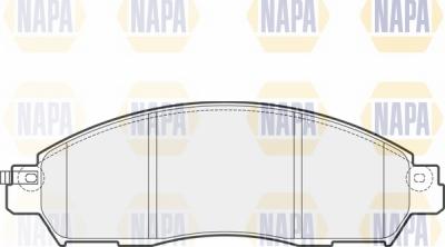 NAPA NBP1624 - Тормозные колодки, дисковые, комплект autospares.lv