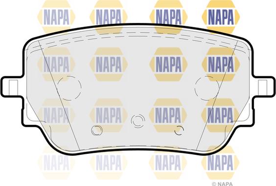 NAPA NBP1679 - Тормозные колодки, дисковые, комплект autospares.lv