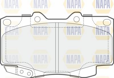 NAPA NBP1096 - Тормозные колодки, дисковые, комплект autospares.lv