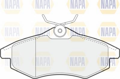 NAPA NBP1091 - Тормозные колодки, дисковые, комплект autospares.lv