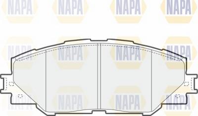 NAPA NBP1048 - Тормозные колодки, дисковые, комплект autospares.lv