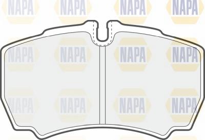 NAPA NBP1054 - Тормозные колодки, дисковые, комплект autospares.lv