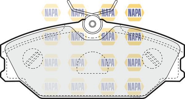 NAPA NBP1007 - Тормозные колодки, дисковые, комплект autospares.lv