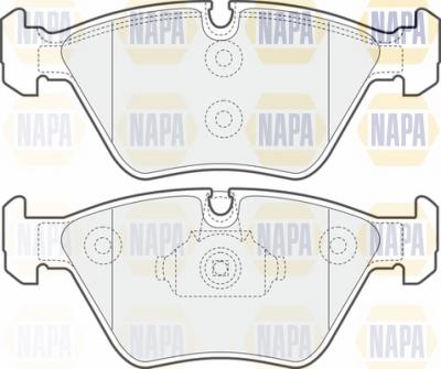 NAPA NBP1018 - Тормозные колодки, дисковые, комплект autospares.lv