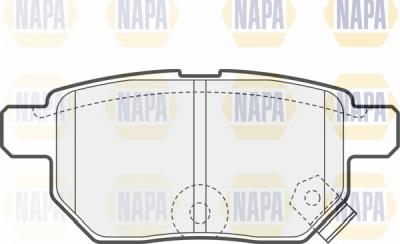 NAPA NBP1036 - Тормозные колодки, дисковые, комплект autospares.lv