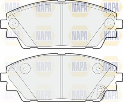 NAPA NBP1033 - Тормозные колодки, дисковые, комплект autospares.lv