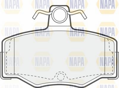 NAPA NBP1027 - Тормозные колодки, дисковые, комплект autospares.lv