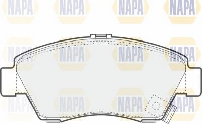 NAPA NBP1195 - Тормозные колодки, дисковые, комплект autospares.lv