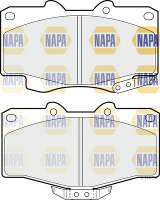 NAPA NBP1196 - Тормозные колодки, дисковые, комплект autospares.lv