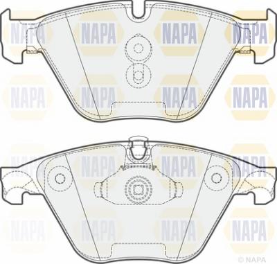 NAPA NBP1157 - Тормозные колодки, дисковые, комплект autospares.lv