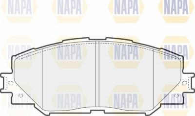 NAPA NBP1166 - Тормозные колодки, дисковые, комплект autospares.lv