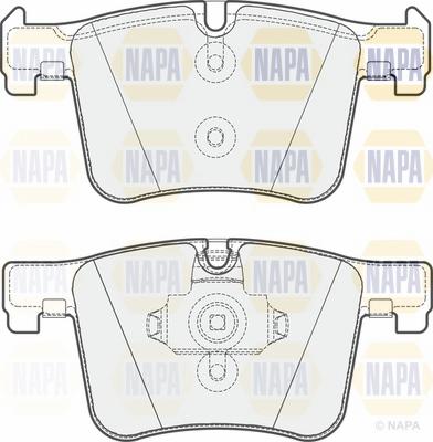 NAPA NBP1162 - Тормозные колодки, дисковые, комплект autospares.lv