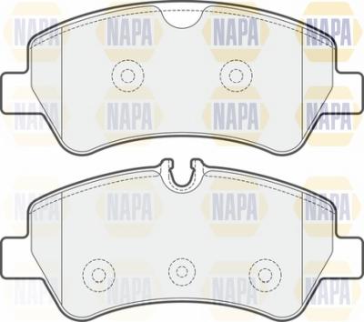 NAPA NBP1182 - Тормозные колодки, дисковые, комплект autospares.lv