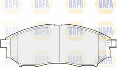 NAPA NBP1136 - Тормозные колодки, дисковые, комплект autospares.lv