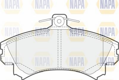 NAPA NBP1179 - Тормозные колодки, дисковые, комплект autospares.lv