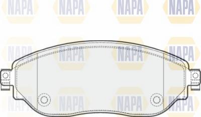 NAPA NBP1174 - Тормозные колодки, дисковые, комплект autospares.lv