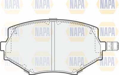 NAPA NBP1809 - Тормозные колодки, дисковые, комплект autospares.lv