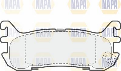 NAPA NBP1808 - Тормозные колодки, дисковые, комплект autospares.lv