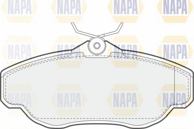 NAPA NBP1810 - Тормозные колодки, дисковые, комплект autospares.lv