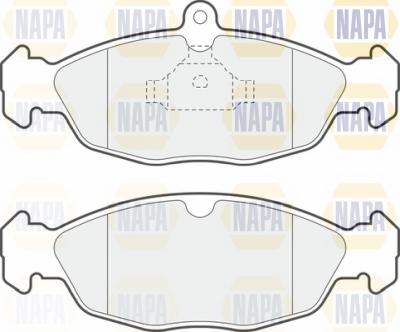 NAPA NBP1818 - Тормозные колодки, дисковые, комплект autospares.lv