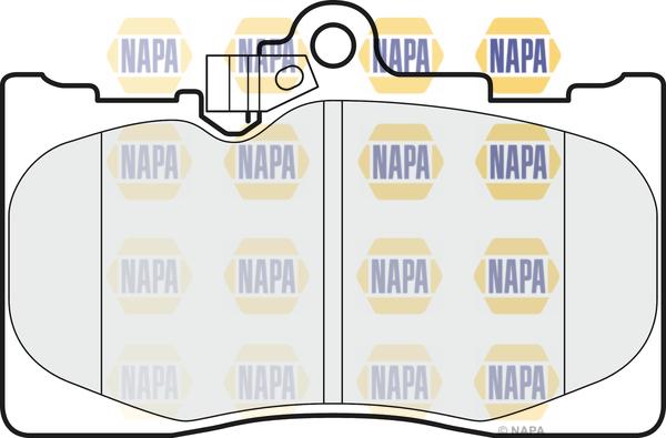 NAPA NBP1882 - Тормозные колодки, дисковые, комплект autospares.lv