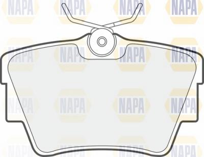 NAPA NBP1394 - Тормозные колодки, дисковые, комплект autospares.lv