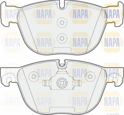 NAPA NBP1346 - Тормозные колодки, дисковые, комплект autospares.lv