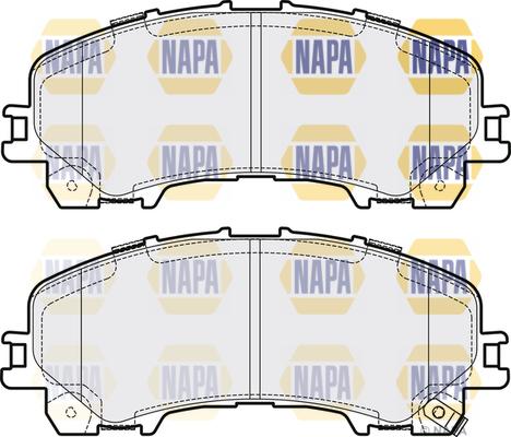 NAPA NBP1357 - Тормозные колодки, дисковые, комплект autospares.lv