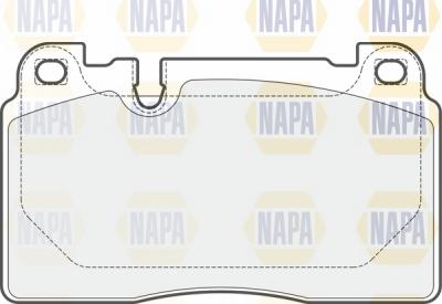 NAPA NBP1304 - Тормозные колодки, дисковые, комплект autospares.lv