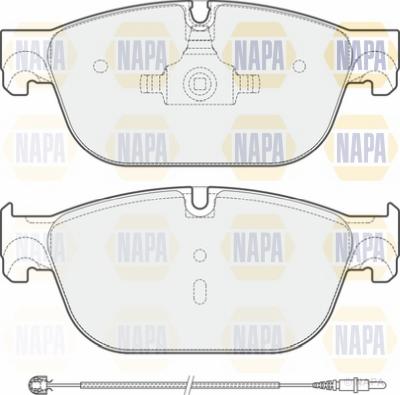 NAPA NBP1305 - Тормозные колодки, дисковые, комплект autospares.lv