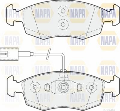 NAPA NBP1300 - Тормозные колодки, дисковые, комплект autospares.lv