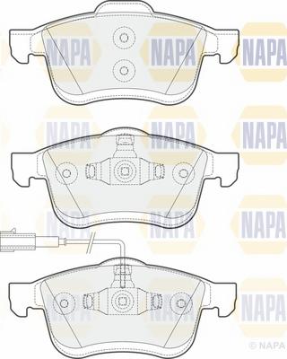 NAPA NBP1380 - Тормозные колодки, дисковые, комплект autospares.lv