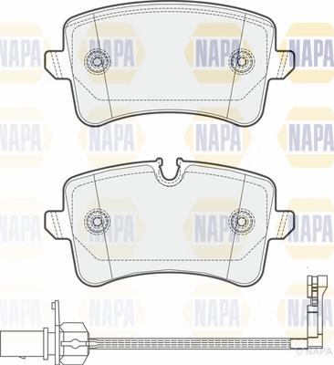 NAPA NBP1292 - Тормозные колодки, дисковые, комплект autospares.lv
